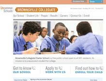 Tablet Screenshot of brownsvillecollegiate.uncommonschools.org