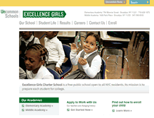 Tablet Screenshot of excellencegirls.uncommonschools.org